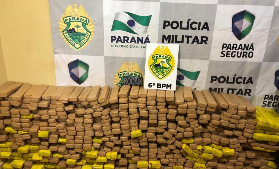 No Oeste do estado, PM apreende quase meia tonelada de maconha em situações distintas