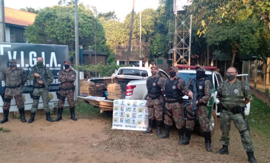86 quilos de maconha são apreendidos durante a Operação Hórus no Noroeste do estado