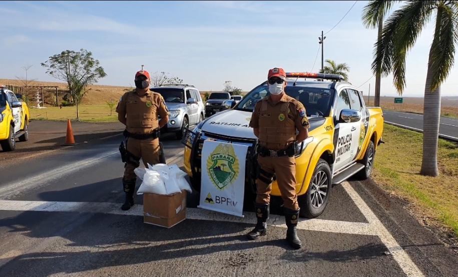 Casal com 17 quilos de cocaína é preso pelo BPRv em Porto Camargo, no Noroeste do estado