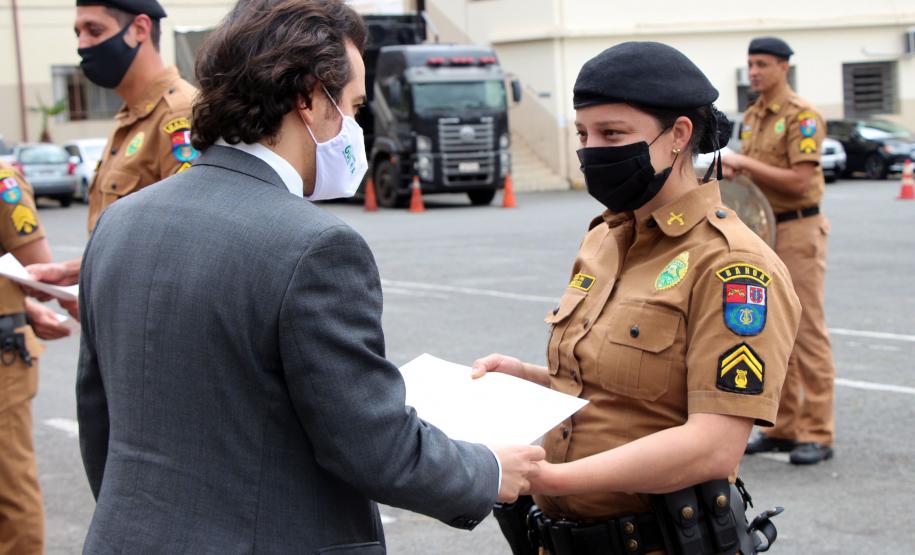 Banda de Música da PM recebe Menção Honrosa da Assembléia Legislativa do Paraná