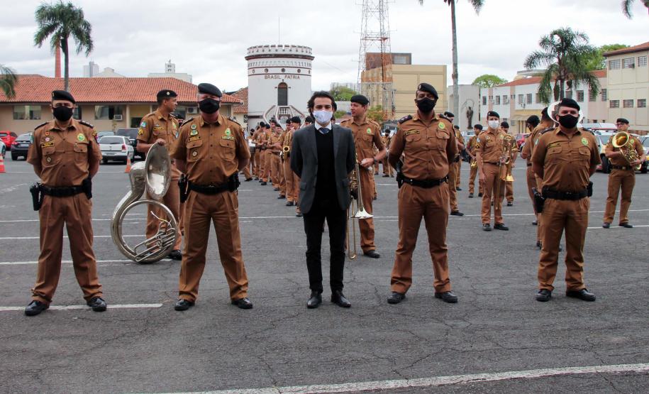 Banda de Música da PM recebe Menção Honrosa da Assembléia Legislativa do Paraná