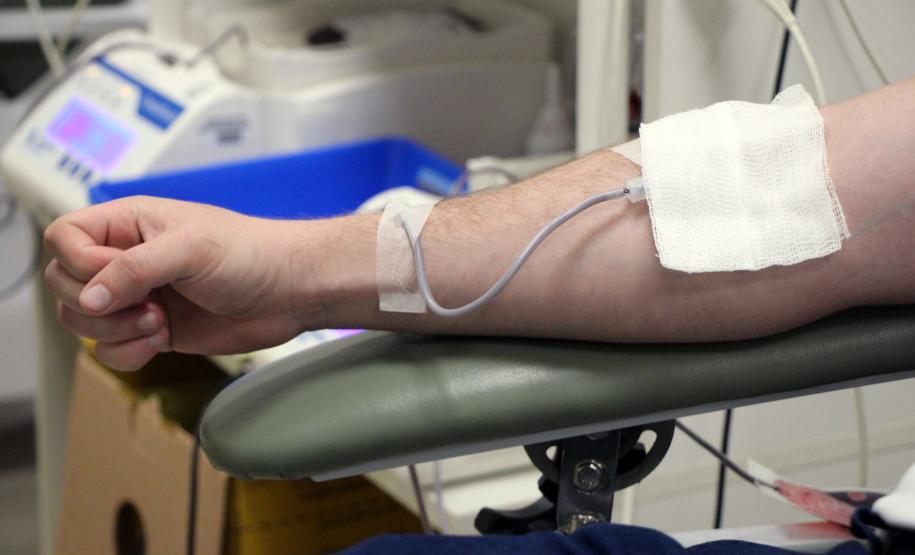 Cadetes da Polícia Militar doam sangue no Hemepar de Curitiba