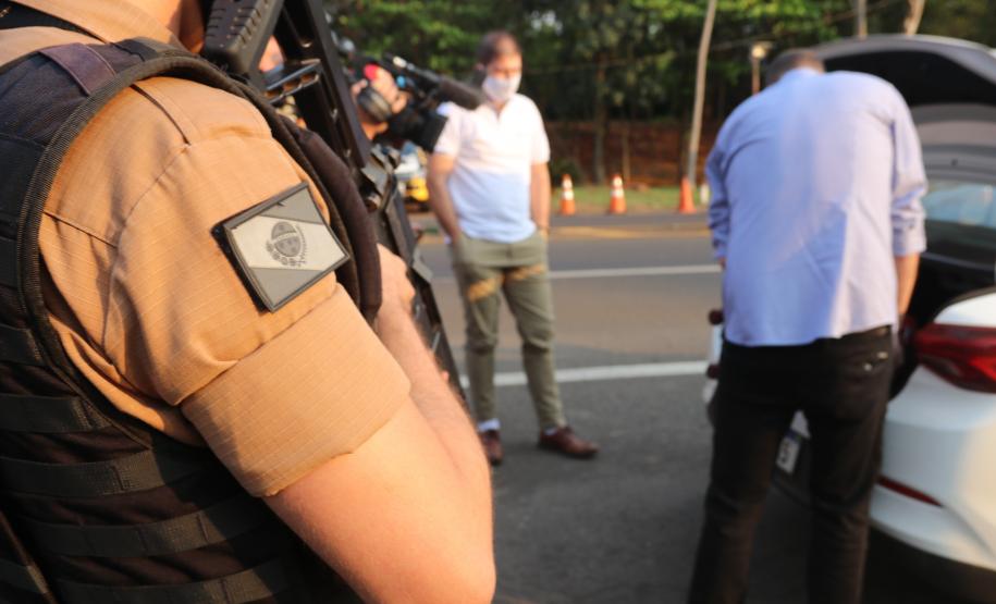 Balanço parcial da Polícia Militar do Paraná da Megaoperação Divisas Integradas tem 59 prisões e 16 armas de fogo apreendidas