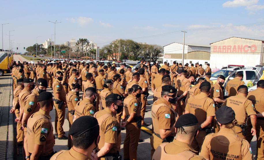 Região Sul de Curitiba recebe reforço de mais de 250 policiais  com a Operação Saturação