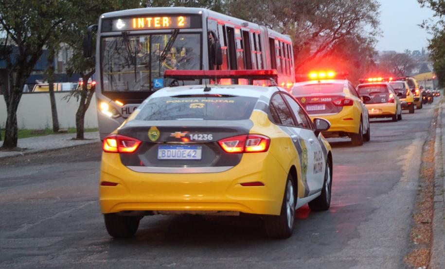 Bloqueios de trânsito e abordagens são foco da Operação Especializada do BPTran em Curitiba