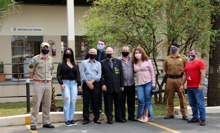 Capitão da Reserva Remunerada da PM é homenageado e planta mais duas Araucárias no Quartel do Comando-Geral em Curitiba