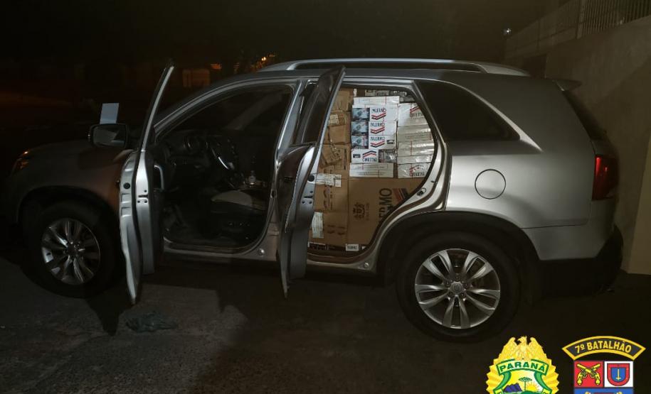 No Noroeste do estado, PM apreende 170 quilos de maconha, arma e contrabandos