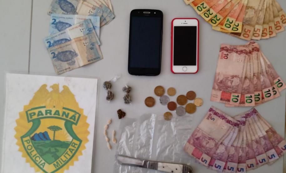 No Norte Pioneiro, PM prende 10 pessoas e apreende drogas, duas motocicletas e 26 celulares