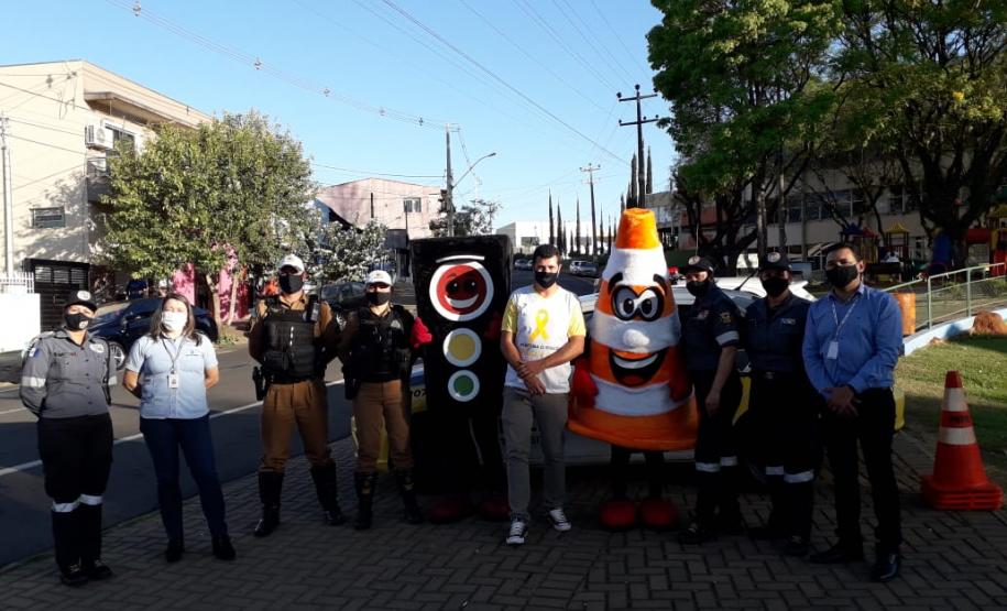 Em Telêmaco Borba (PR), PM participa de blitz educativa da Semana Nacional do Trânsito