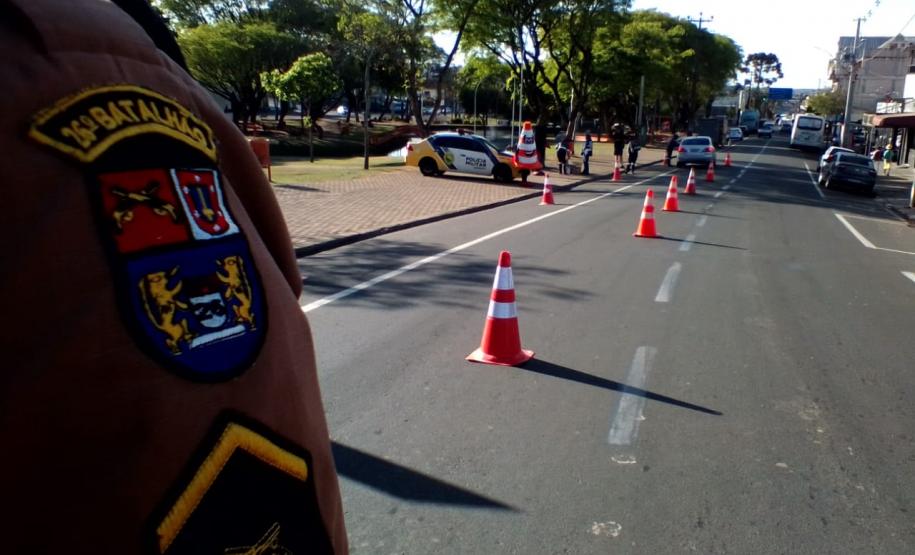Em Telêmaco Borba (PR), PM participa de blitz educativa da Semana Nacional do Trânsito