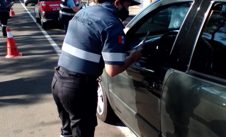 Em Telêmaco Borba (PR), PM participa de blitz educativa da Semana Nacional do Trânsito