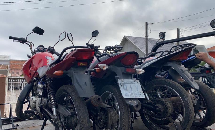 Desmanche com sete motos furtadas é descoberta pelo BPGd em Piraquara, na RMC