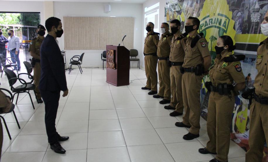 Em Maringá, unidades da Polícia Militar e do Corpo de Bombeiros recebem visita do Secretário