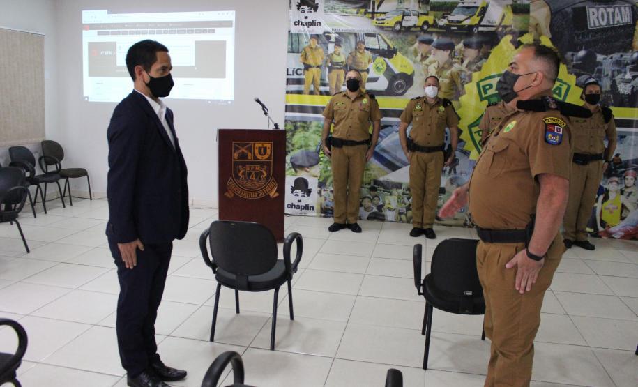 Em Maringá, unidades da Polícia Militar e do Corpo de Bombeiros recebem visita do Secretário