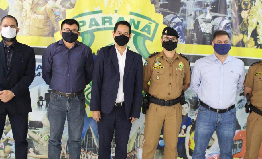 Em Maringá, unidades da Polícia Militar e do Corpo de Bombeiros recebem visita do Secretário