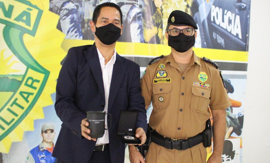 Em Maringá, unidades da Polícia Militar e do Corpo de Bombeiros recebem visita do Secretário