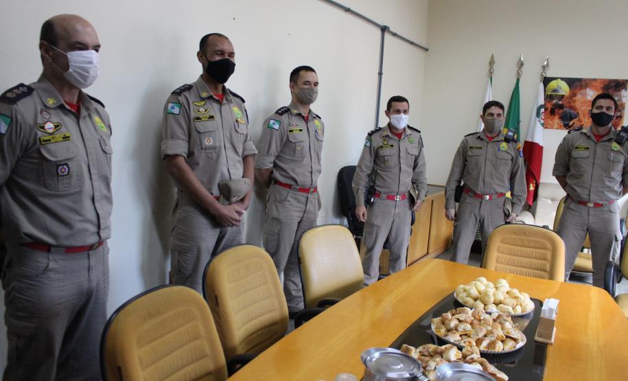 Em Maringá, unidades da Polícia Militar e do Corpo de Bombeiros recebem visita do Secretário