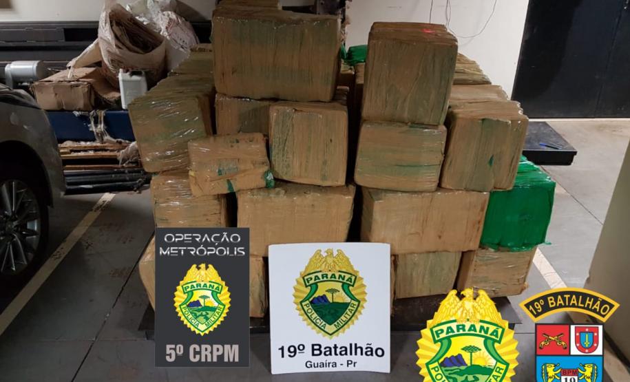 PM apreende 1,1 tonelada de maconha no domingo pela Operação Metrópolis