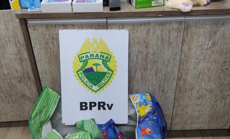 BPRv apreende produtos contrabandeados e recuperaram dois veículos em diferentes regiões do estado