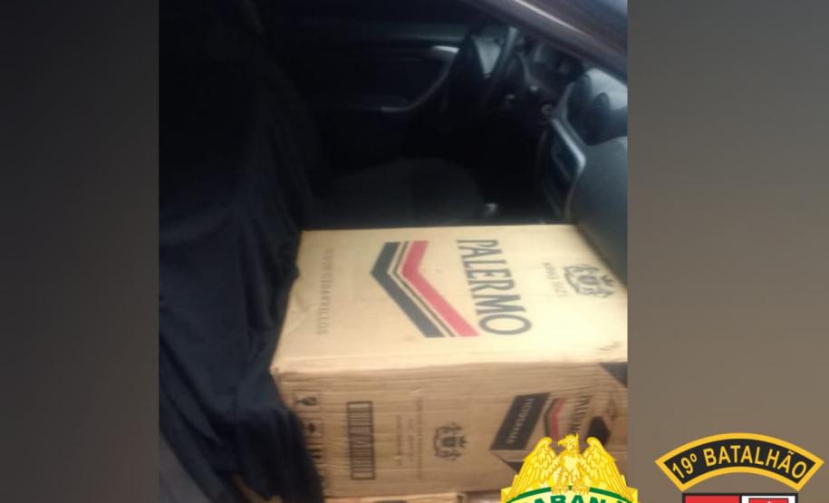 Cigarros e eletrônicos contrabandeados são apreendidos pela PM na região Oeste do PR
