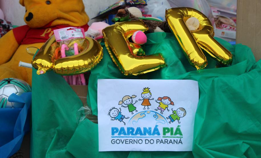 Polícia Militar doa quase 500 brinquedos a campanha Paraná Piá do Governo do Estado