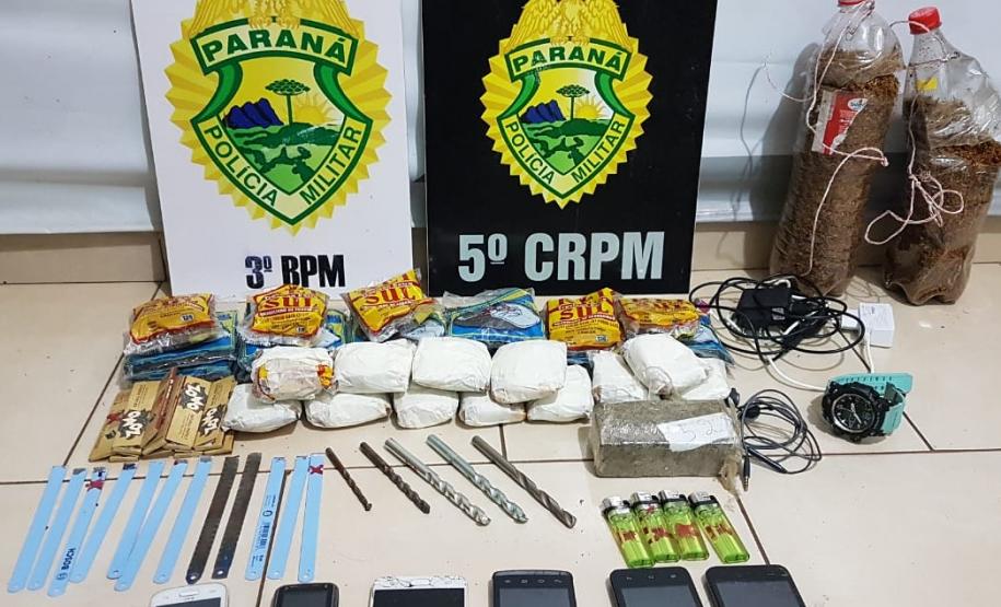 Mais de 260 caixas de vinho e droga são apreendidas pela PM no Sudoeste do estado pela Operação Metrópolis