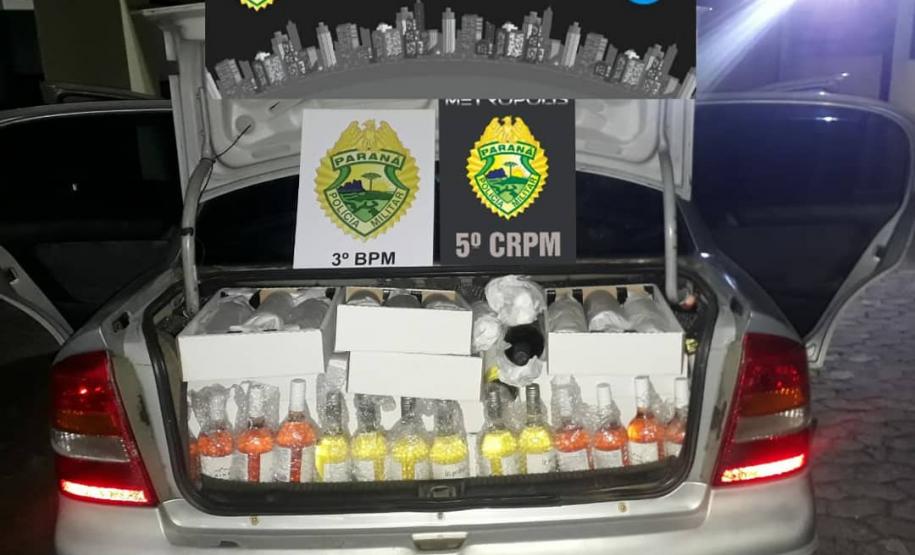 Na Operação Metrópolis, PM apreende mais de 17 quilos de maconha e 427 garrafas de vinhos no Sudoeste do estado
