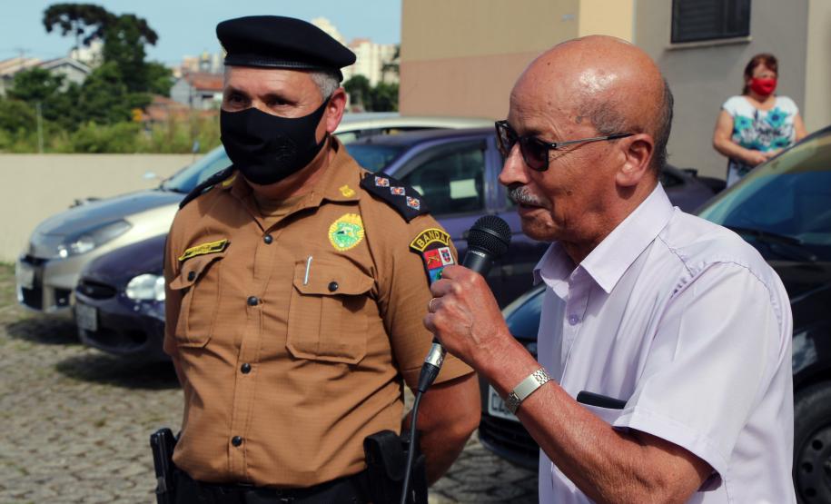 Após quase 40 anos na Reserva Remunerada, subtenente da PM recebe homenagem da Banda de Música em Curitiba