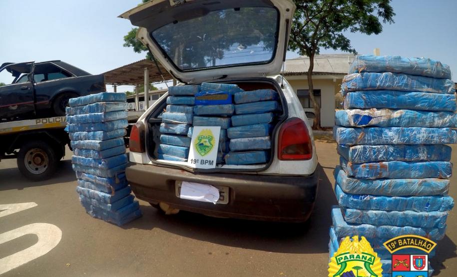PM apreende quase 900 quilos de maconha no Oeste do estado