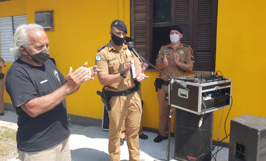 Veteranos da PM do Litoral passam a ter uma sala para atividades dentro de unidade da PM