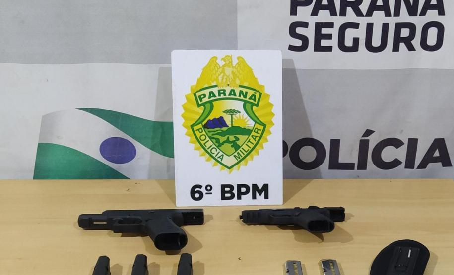 PM prende dois homens e apreende três armas de fogo no Oeste do estado