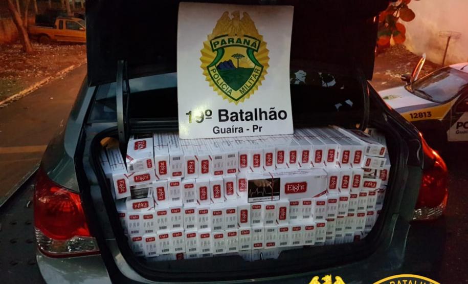 No Oeste do estado, PM apreende 705 quilos de maconha e três mil pacotes de cigarros contrabandeados