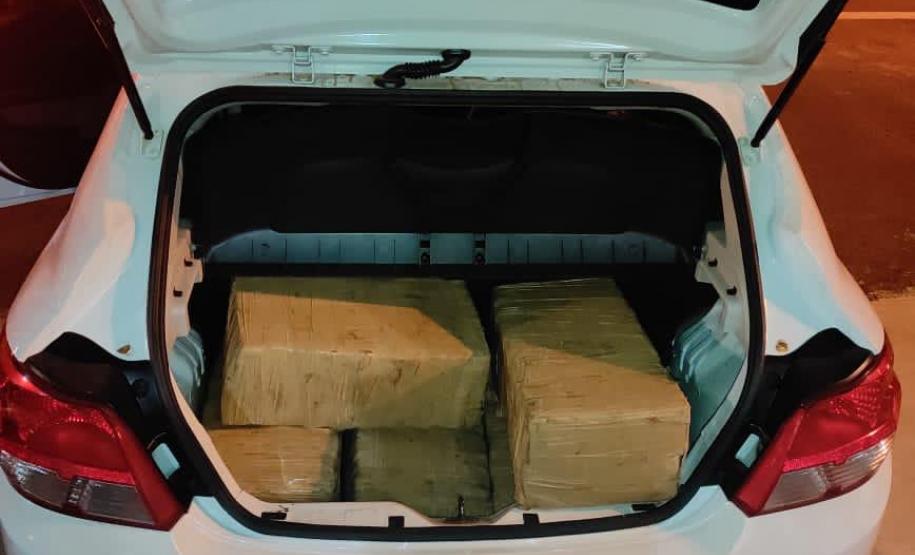 Após acompanhamento de 20 km, policiais do BPRv apreendem 216 quilos de maconha no Noroeste