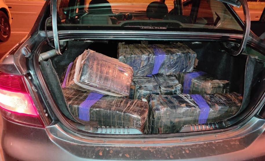 No primeiro dia da Operação Finados, BPRv apreende 165 quilos de maconha no Noroeste do estado