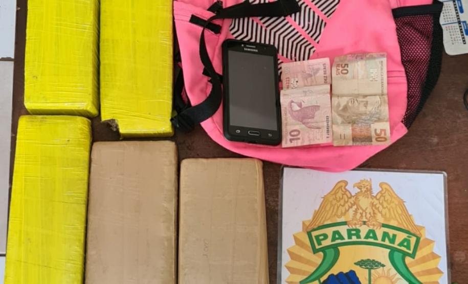 Em Apucarana, PM faz duas abordagens que resultam em 75 quilos de maconha apreendidos