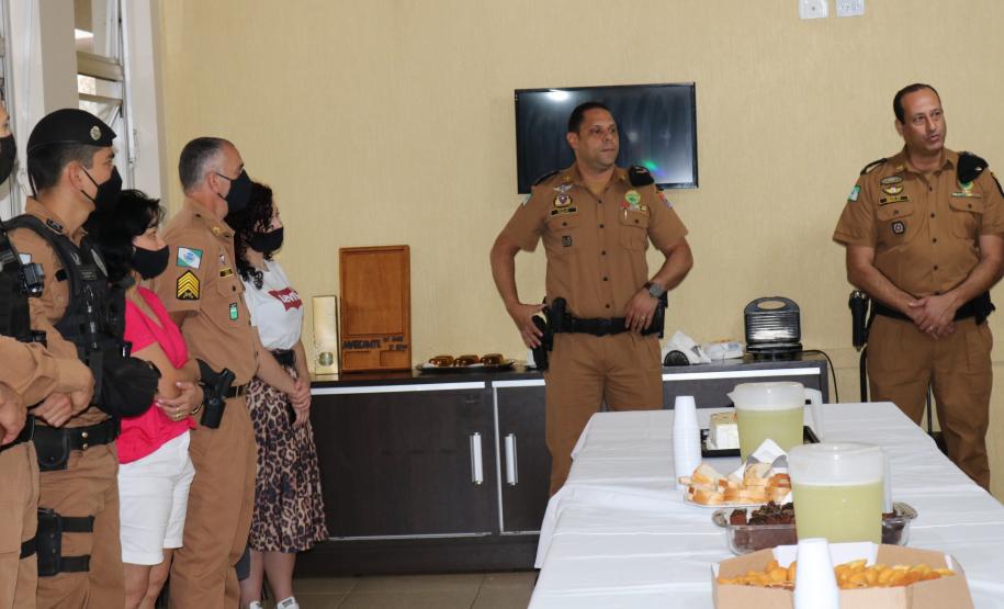 Ao completar 30 anos de serviço, policial militar é homenageado no Sudoeste do estado