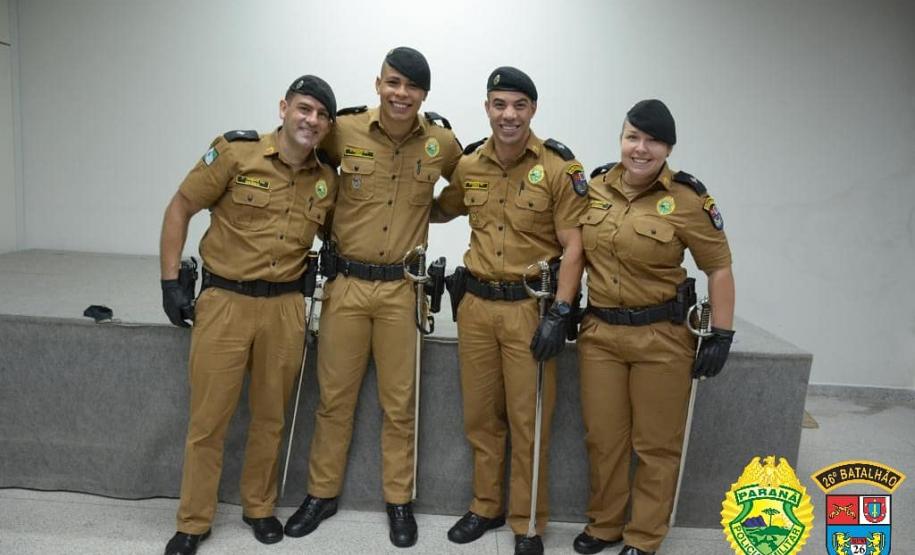 Batalhão dos Campos Gerais parabeniza oficiais promovidos ao primeiro posto