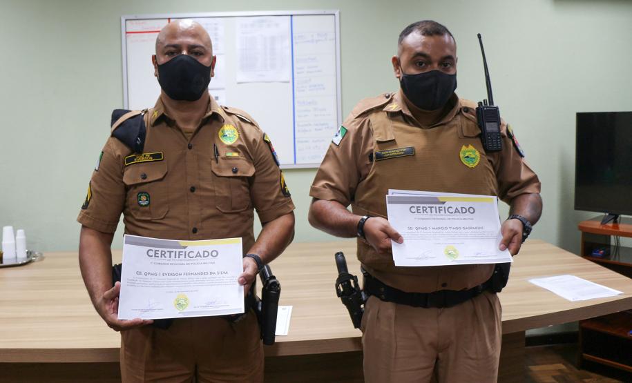Policiais militares são homenageados pelos serviços prestados em Curitiba