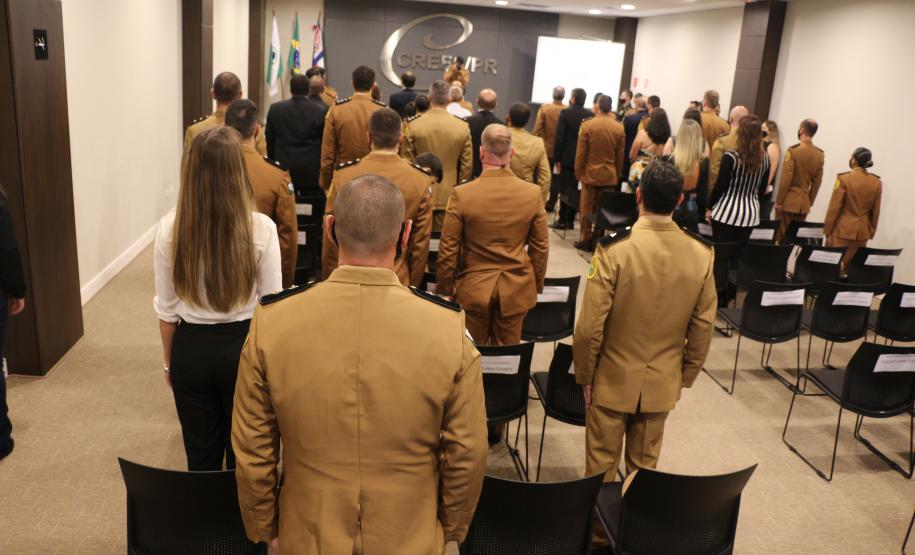 Durante solenidade, CEFID comemora 29 anos de criação com entrega de medalhas e troca de função em Curitiba