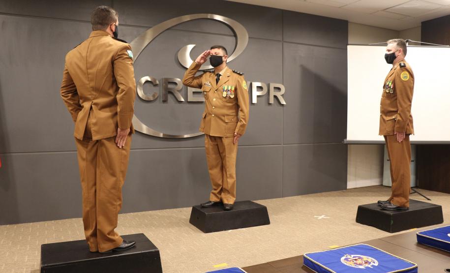 Durante solenidade, CEFID comemora 29 anos de criação com entrega de medalhas e troca de função em Curitiba