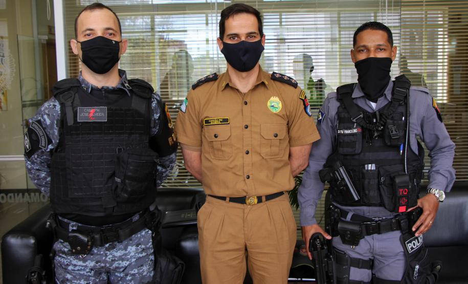 Policiais militares do Mato Grosso (MT) fazem visita técnica ao Quartel do Comando-Geral da PM em Curitiba