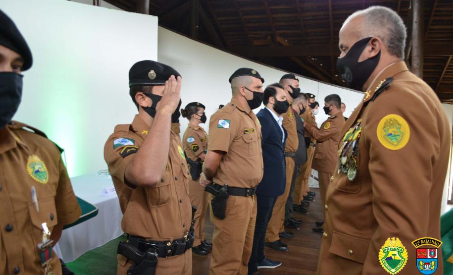 Batalhão da PM de Colombo, na RMC, celebra oito anos de criação com entrega de medalhas