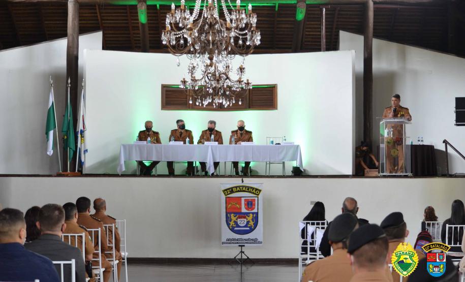 Batalhão da PM de Colombo, na RMC, celebra oito anos de criação com entrega de medalhas