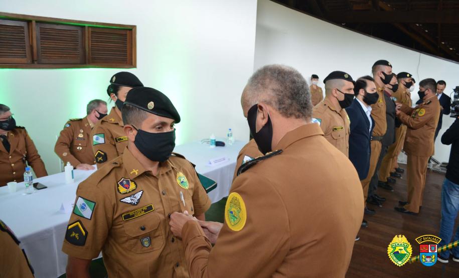 Batalhão da PM de Colombo, na RMC, celebra oito anos de criação com entrega de medalhas
