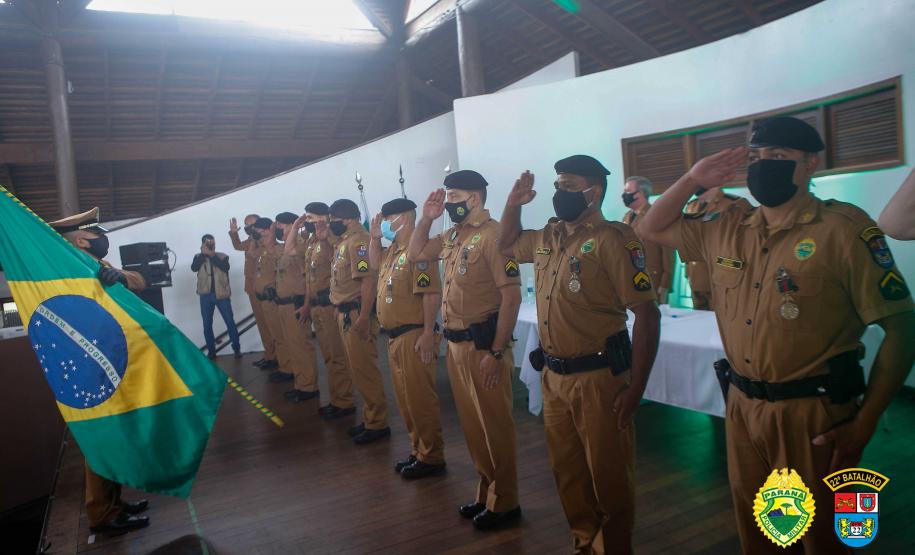 Batalhão da PM de Colombo, na RMC, celebra oito anos de criação com entrega de medalhas