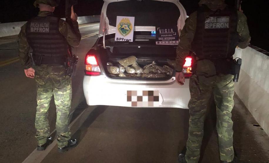 No Oeste do estado, BPFron apreende 14 quilos de Skank e 60 quilos de maconha durante a Operação Hórus