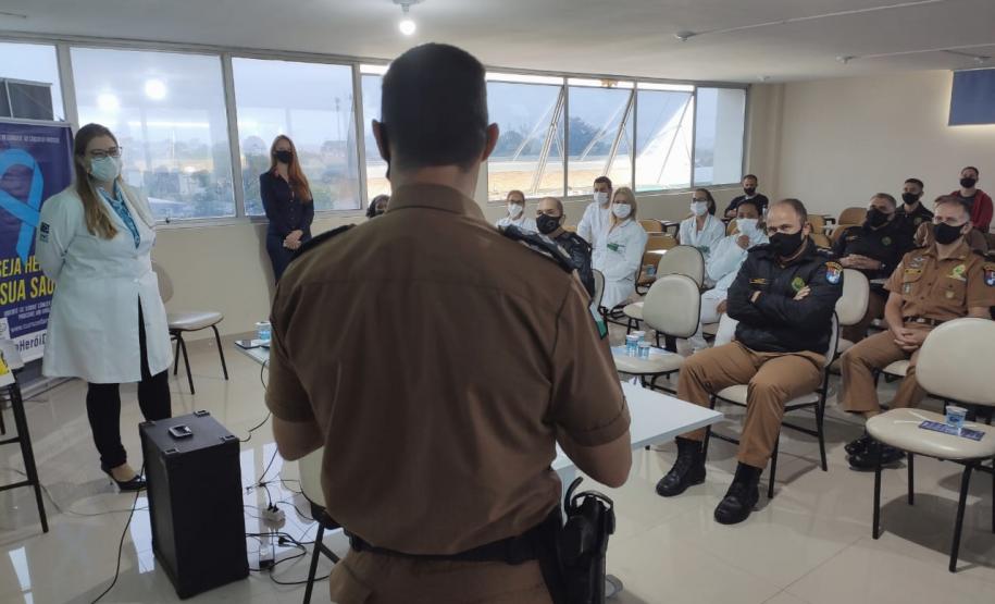 Batalhão de Trânsito da Capital promove palestra de prevenção ao câncer de próstata