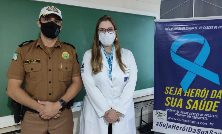 Batalhão de Trânsito da Capital promove palestra de prevenção ao câncer de próstata