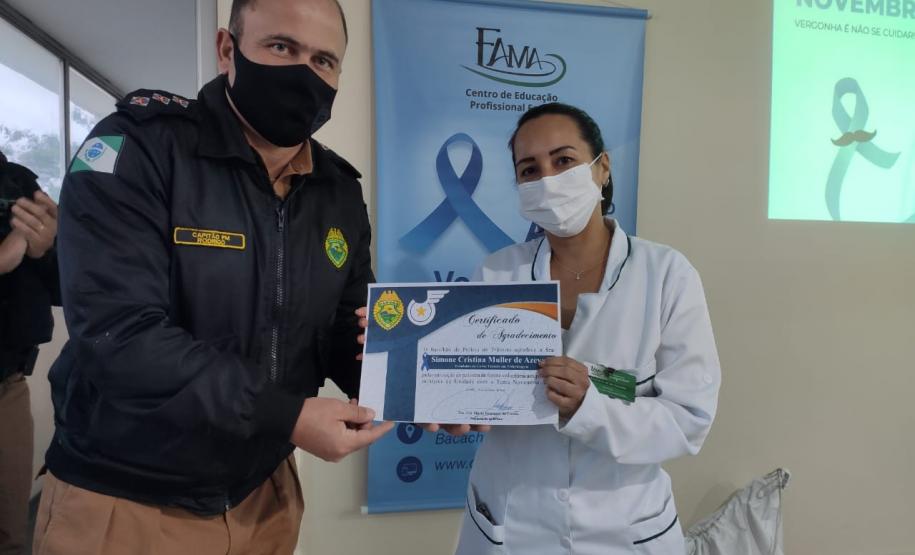 Batalhão de Trânsito da Capital promove palestra de prevenção ao câncer de próstata