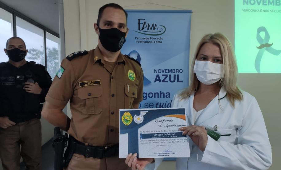 Batalhão de Trânsito da Capital promove palestra de prevenção ao câncer de próstata